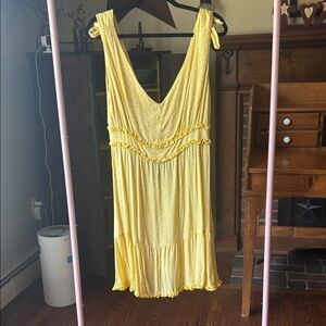 Shinestar Yellow Sleeveless Dress